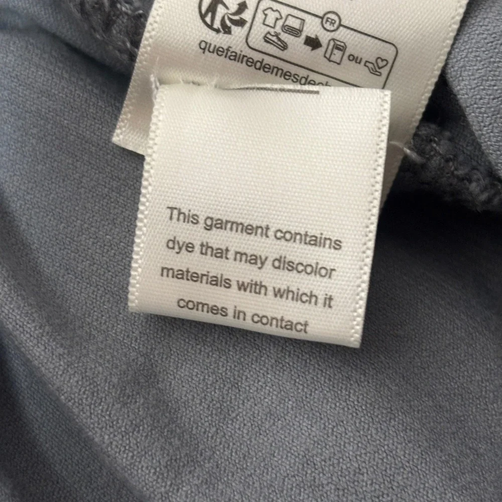 We The Free Free People Corduroy Wide Leg Seamed Pants Womens 25‎ Grey Blue